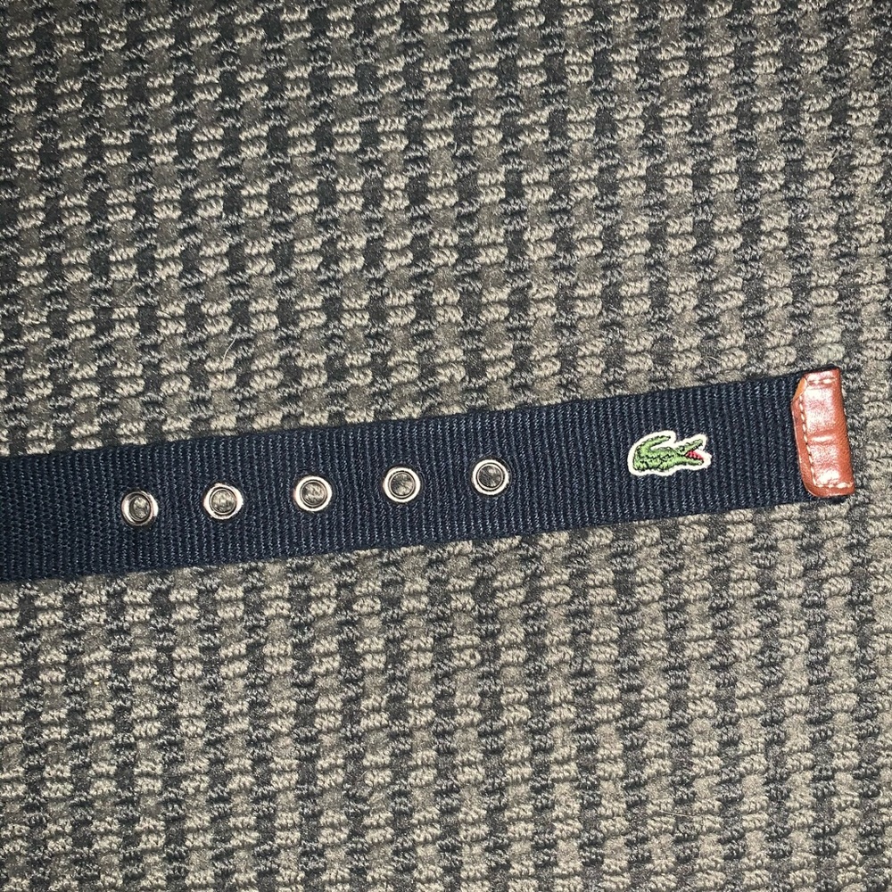 Lacoste fabric belt. Size 38
